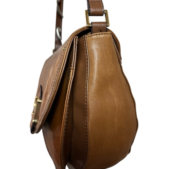 Tignanello Saddle Brown Leather Crossbody Bag - Picture 4 of 11